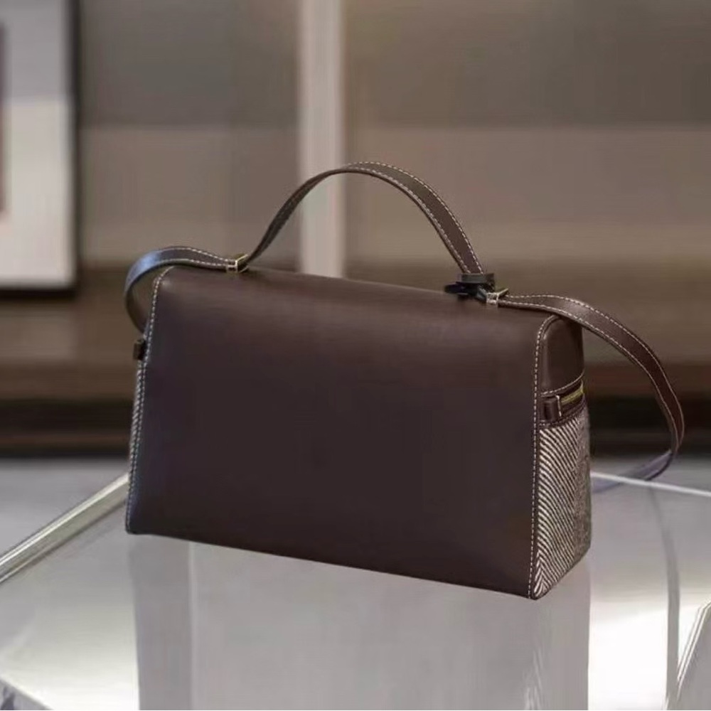 Loro Piana Premium Texture Splicing handbag - Picture 2 of 4